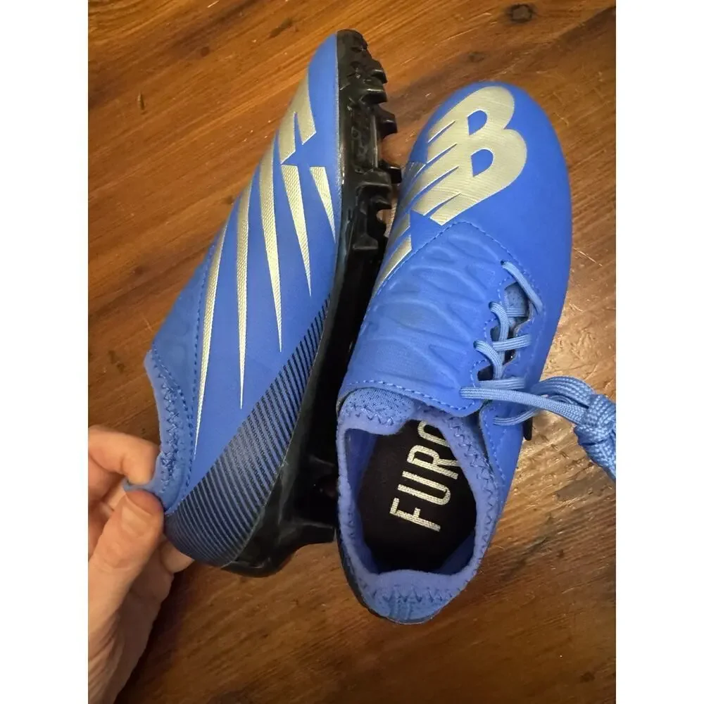New Balance Furon V7 Dispatch Junior Soccer Cleats Blue Youth Sz 2 NEW